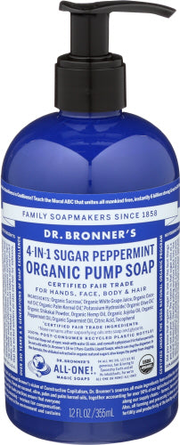 Dr Bronner Pump Soap Sugar Peppermint