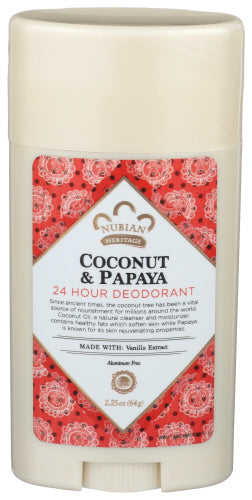 Nubian Heritage Deodorant Cocnut Pappaya