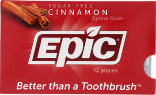 Epic Dental Gum Cinnmn Xylitol 12pc