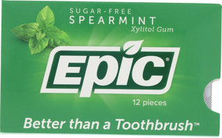 Epic Dental Gum Spearmint Xylitol 12p