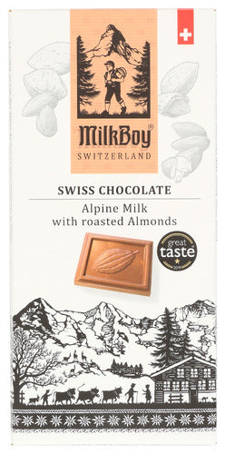 Milkboy Swiss Chocolates Bar Choc Milk Almond