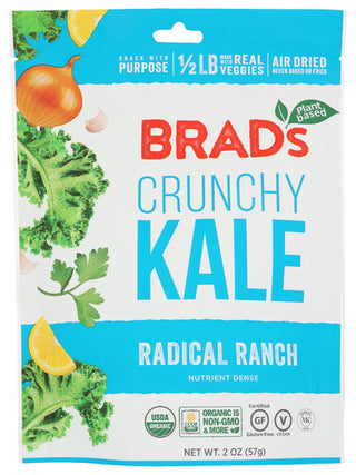 Brads Plant Based Kale Crunchy Ranch W Pro