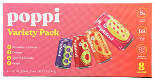 Poppi Soda Prebtc Variety 8pk