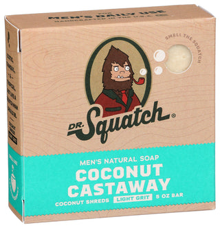 Dr Squatch Soap Bar Cocnut Castaway - Left - Front