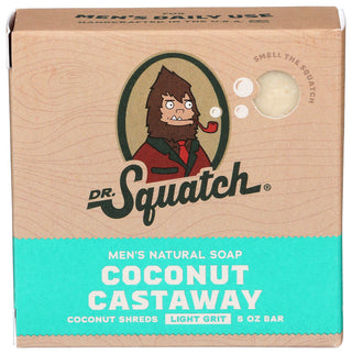 Dr Squatch Soap Bar Cocnut Castaway - Centre - Front