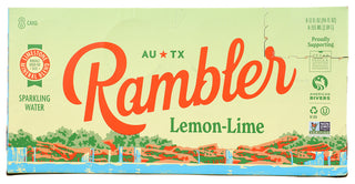 Rambler Water Sprk Lemon Lme 8pk - No Plunge - Front
