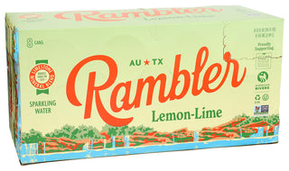 Rambler Water Sprk Lemon Lme 8pk - Left - Front