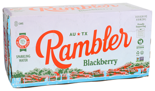 Rambler Water Spkl Blkberry 8pk - Left - Front