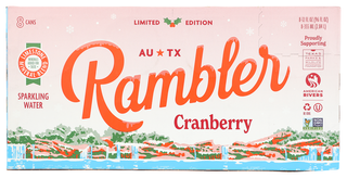 Rambler Water Sprk Cranberry 8pk - No Plunge - Front