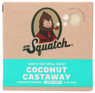 Dr Squatch Soap Bar Cocnut Castaway - No Plunge - Front