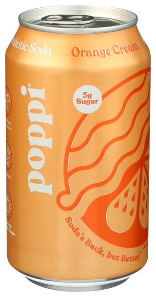 Poppi Soda Prebtc Orange Cream - Left - Front