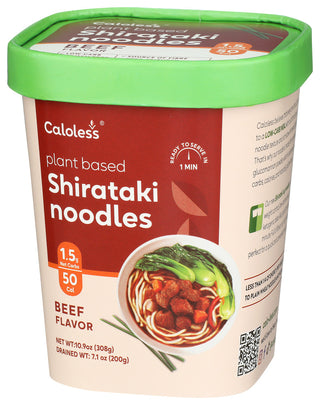 Caloless Shirataki Cup Noodl Beef - Right - Front