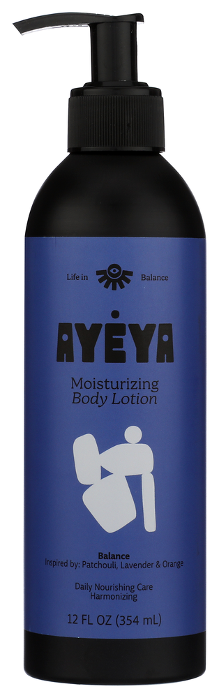 Ayeya Lotion Body Balance - No Plunge - Front