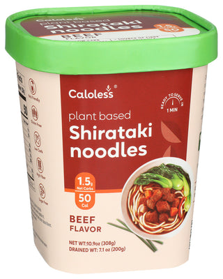 Caloless Shirataki Cup Noodl Beef - Left - Front
