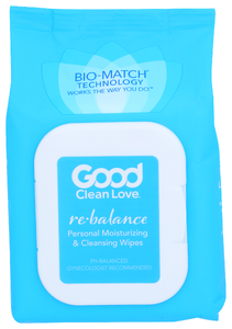 Good Clean Love Wipes Rblnc Moisturizing - No Plunge - Front
