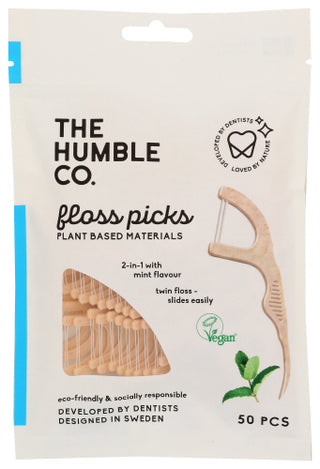 The Humble Co Dental Floss Picks Mint