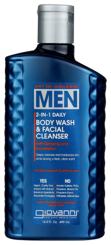 Giovanni Cosmetics Wash Bdy Men Face Cleanse
