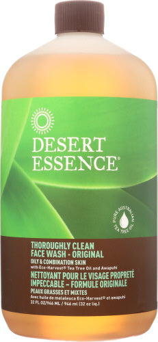 Desert Essence Wash Face Thrghly Clean