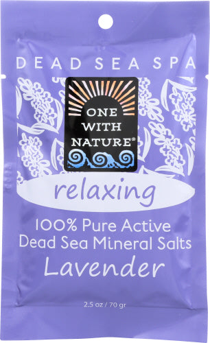 One With Nature Salt Bath Relax Lavender