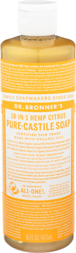 Dr Bronner Soap Liq Citrus Orange