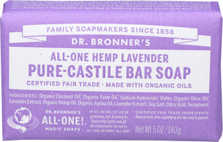 Dr Bronner Soap Bar Lavender