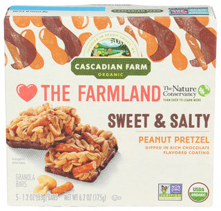 Cascadian Farm Bar Pnut Prtzl Swt Salty