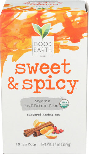 Good Earth Tea Dcf Swt & Spicy Org
