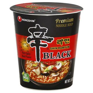Nong Shim Noodle Cup Black Shin