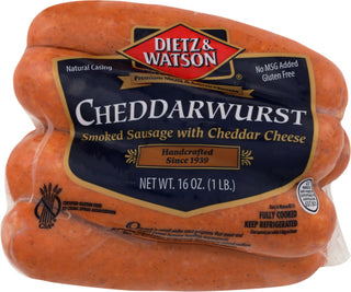 Dietz And Watson Bratwurst Cheddr Nat Case