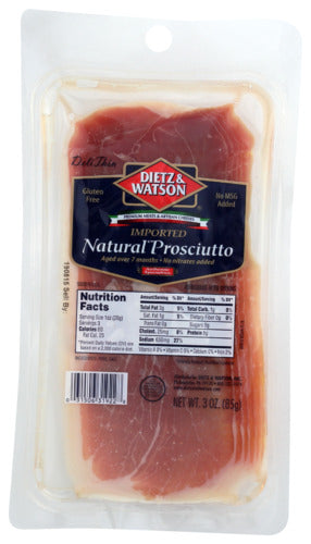 Dietz And Watson Prosciutto Pre Sliced