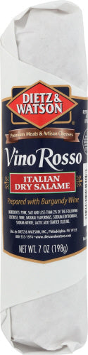 Dietz And Watson Salami Vino Rosso Chub
