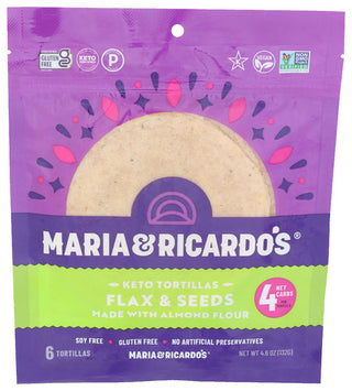 Maria & Ricardos Tortilla Almond Flax Seed