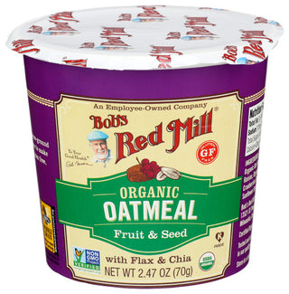 Bobs Red Mill Oatmeal Cup Org Frt & See
