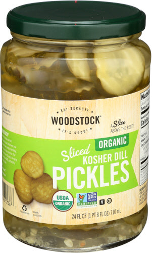 Woodstock Pickles Dill Kshr Slcd Or