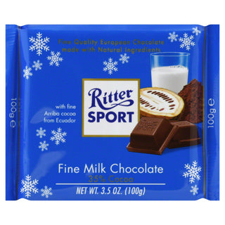 Ritter Sport Choc Bar Mlk Xfine