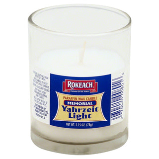 Rokeach Candle Tmblr Mmorial Glass
