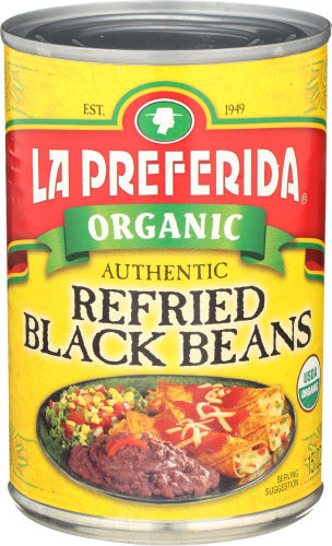 La Preferida Bean Refried Black Org