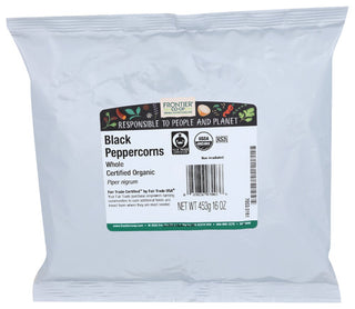 Frontier Herb Peppercorns Blk Whl Org