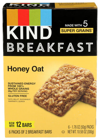 Kind Bar Honey Oat Breakfast