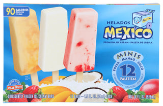 Helados Mexico Bar Cream Mini Varty 12ct