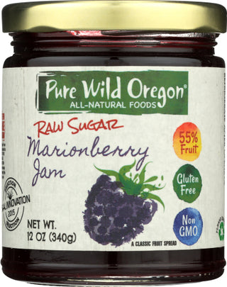 Pure Wild Oregon Jam Marionberry Raw Sugar