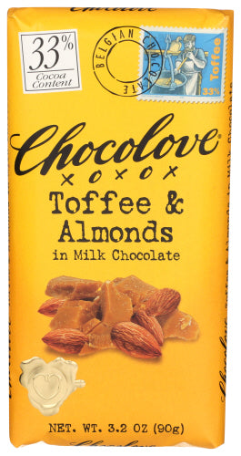 Chocolove Choc Bar Mlk Choc Toffee Almnd