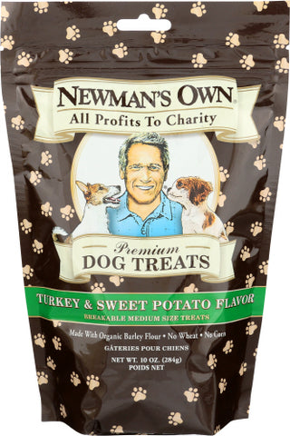 Newmans Own Pet Treat Trky & Swt Pto Org3
