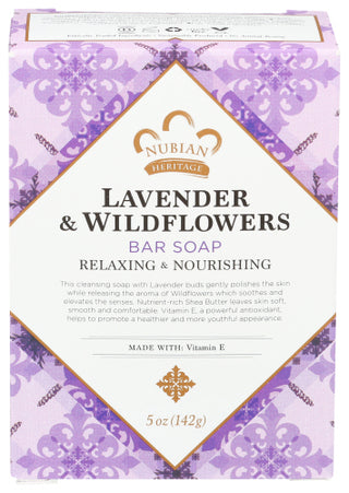 Nubian Heritage Soap Bar Lvndr Wldflwrs