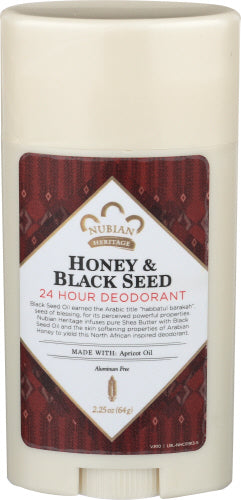 Nubian Heritage Deodorant Honey Blkseed