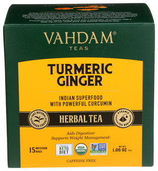Vahdam Teas Tea Tumeric Ginger Hrbl