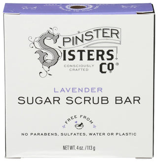 Spinster Sisters Co Bar Sugar Scrub Lavender