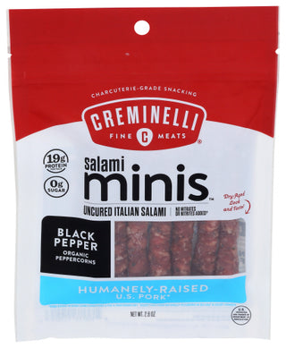 Creminelli Fine Meats Salami Minis Black Pepper