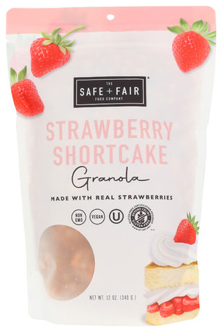 The Safe And Fair Food Company Granola Strwbrry Shrtcake