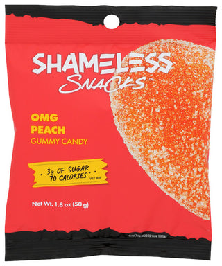 Shameless Snacks Gummy Sour Peach